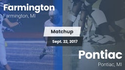 Matchup: Farmington vs. Pontiac  2017