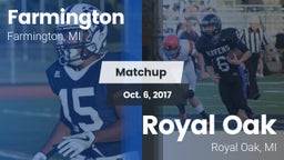 Matchup: Farmington vs. Royal Oak  2017