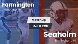 Matchup: Farmington vs. Seaholm  2018