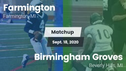 Matchup: Farmington vs. Birmingham Groves  2020