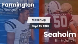 Matchup: Farmington vs. Seaholm  2020