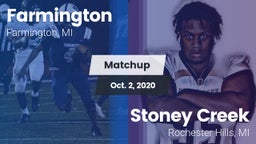 Matchup: Farmington vs. Stoney Creek  2020