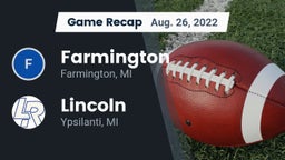 Recap: Farmington  vs. Lincoln  2022