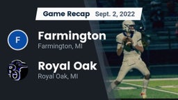 Recap: Farmington  vs. Royal Oak  2022