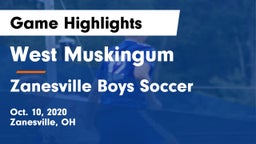 West Muskingum  vs Zanesville Boys Soccer Game Highlights - Oct. 10, 2020