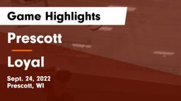 Prescott  vs Loyal  Game Highlights - Sept. 24, 2022