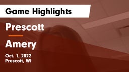 Prescott  vs Amery  Game Highlights - Oct. 1, 2022