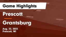 Prescott  vs Grantsburg  Game Highlights - Aug. 22, 2023