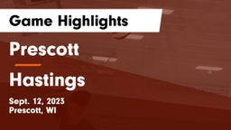 Prescott  vs Hastings  Game Highlights - Sept. 12, 2023