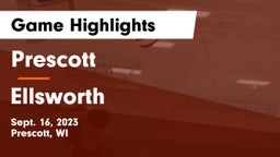 Prescott  vs Ellsworth  Game Highlights - Sept. 16, 2023
