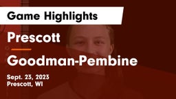 Prescott  vs Goodman-Pembine Game Highlights - Sept. 23, 2023