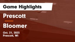 Prescott  vs Bloomer  Game Highlights - Oct. 21, 2023