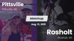 Matchup: Pittsville vs. Rosholt  2018