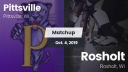 Matchup: Pittsville vs. Rosholt  2019