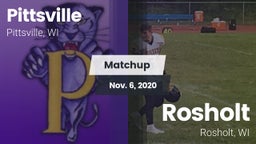 Matchup: Pittsville vs. Rosholt  2020