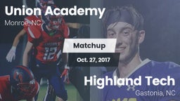 Matchup: Union Academy vs. Highland Tech  2017