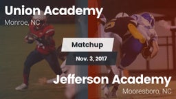 Matchup: Union Academy vs. Jefferson Academy  2017