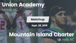 Matchup: Union Academy vs. Mountain Island Charter  2018