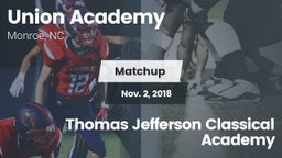 Matchup: Union Academy vs. Thomas Jefferson Classical Academy 2018