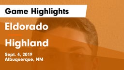 Eldorado  vs Highland  Game Highlights - Sept. 4, 2019