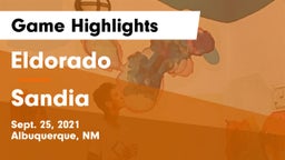 Eldorado  vs Sandia  Game Highlights - Sept. 25, 2021