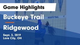 Buckeye Trail  vs Ridgewood  Game Highlights - Sept. 3, 2019