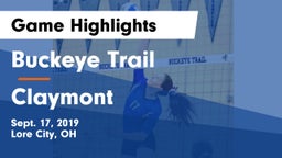 Buckeye Trail  vs Claymont  Game Highlights - Sept. 17, 2019