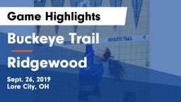 Buckeye Trail  vs Ridgewood  Game Highlights - Sept. 26, 2019