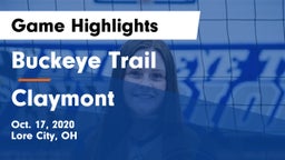 Buckeye Trail  vs Claymont  Game Highlights - Oct. 17, 2020