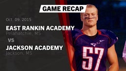 Recap: East Rankin Academy  vs. Jackson Academy  2015