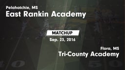 Matchup: East Rankin Academy vs. Tri-County Academy  2016