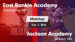 Matchup: East Rankin Academy vs. Jackson Academy  2016