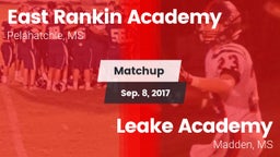 Matchup: East Rankin Academy vs. Leake Academy  2017