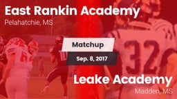 Matchup: East Rankin Academy vs. Leake Academy  2016