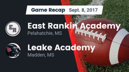 Recap: East Rankin Academy  vs. Leake Academy  2017