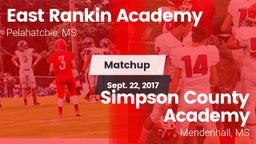 Matchup: East Rankin Academy vs. Simpson County Academy 2016