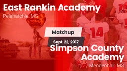 Matchup: East Rankin Academy vs. Simpson County Academy 2017