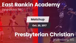 Matchup: East Rankin Academy vs. Presbyterian Christian  2016