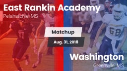 Matchup: East Rankin Academy vs. Washington  2018