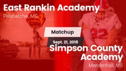 Matchup: East Rankin Academy vs. Simpson County Academy 2018