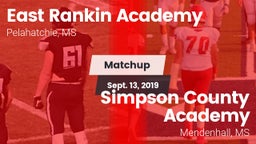 Matchup: East Rankin Academy vs. Simpson County Academy 2019