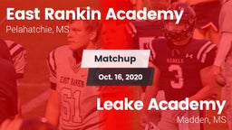 Matchup: East Rankin Academy vs. Leake Academy  2020