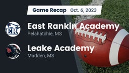 Recap: East Rankin Academy  vs. Leake Academy  2023