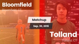 Matchup: Bloomfield vs. Tolland  2016