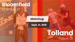 Matchup: Bloomfield vs. Tolland  2018