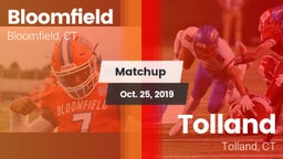 Matchup: Bloomfield vs. Tolland  2019