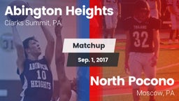 Matchup: Abington Heights vs. North Pocono  2017