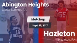 Matchup: Abington Heights vs. Hazleton  2017