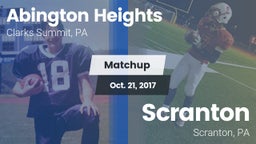 Matchup: Abington Heights vs. Scranton  2017