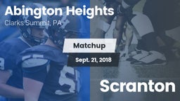 Matchup: Abington Heights vs. Scranton 2018